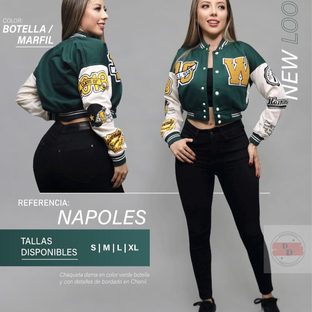 Chaqueta Beisbolera De Dama