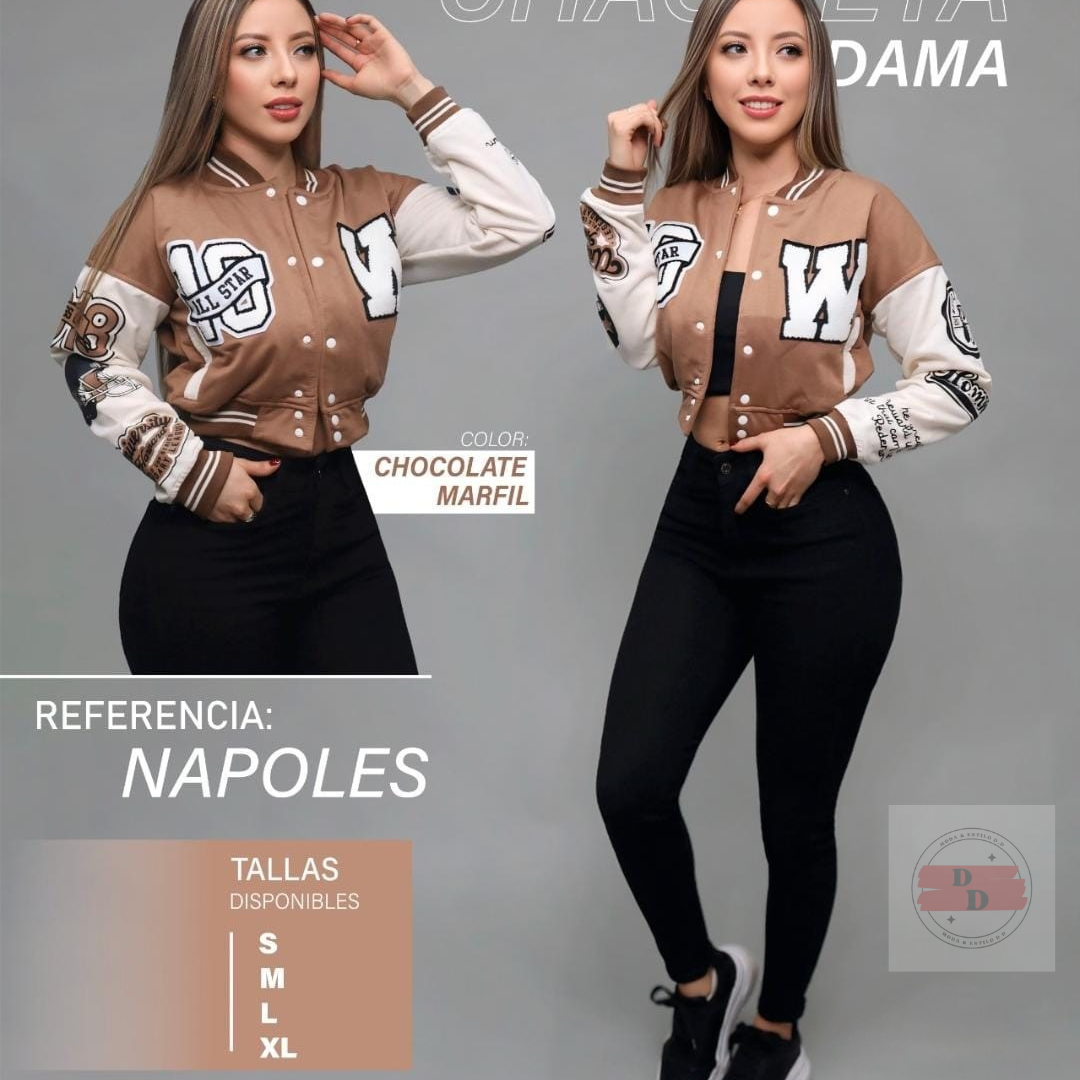 Chaqueta Beisbolera De Dama