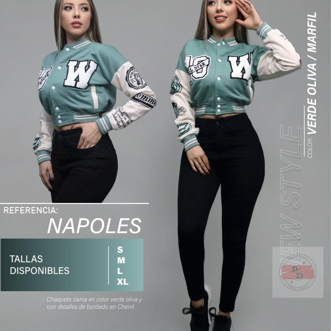 Chaqueta Beisbolera De Dama