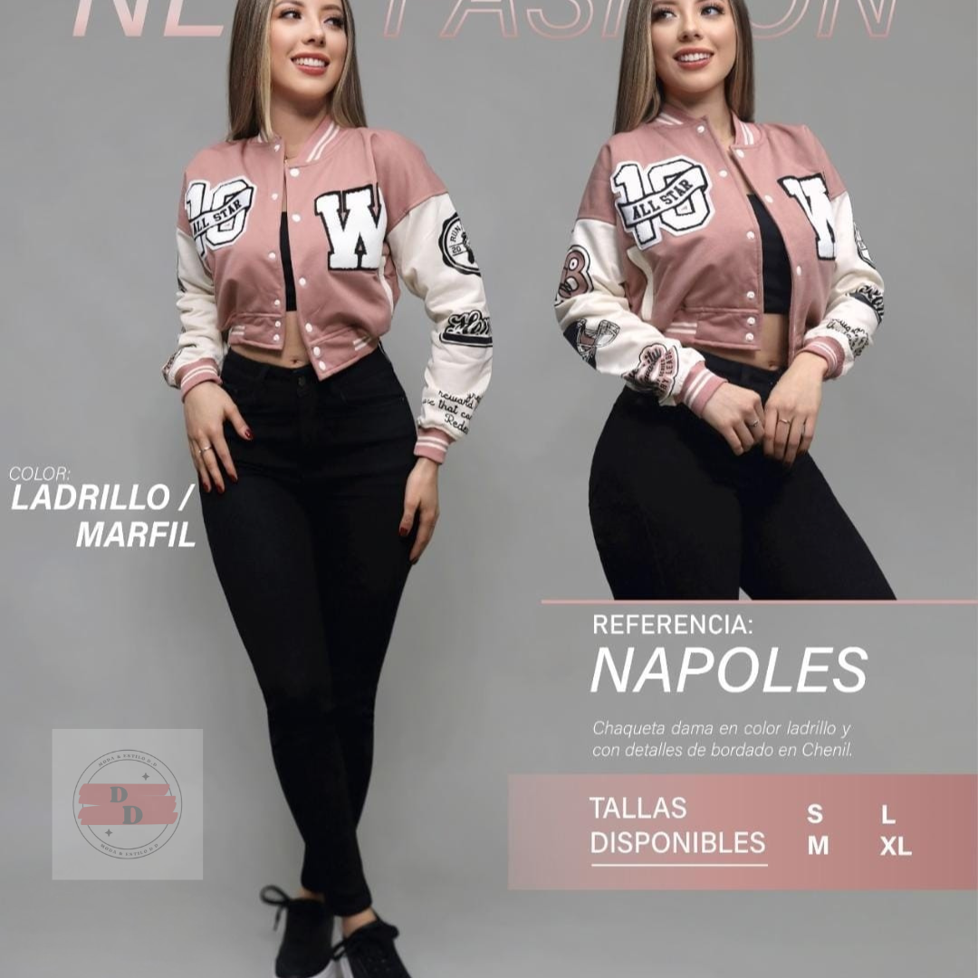 Chaqueta Beisbolera De Dama