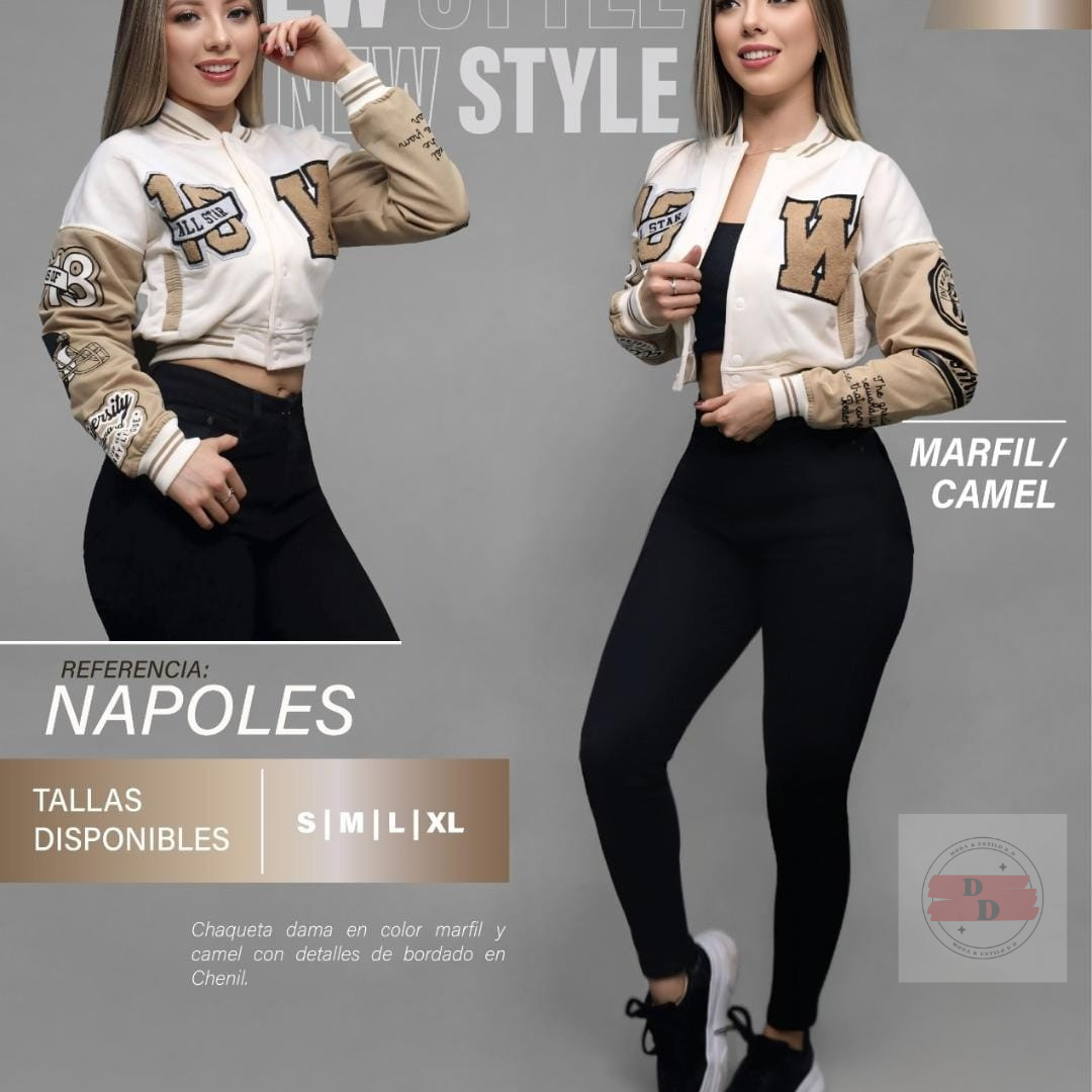 Chaqueta Beisbolera De Dama