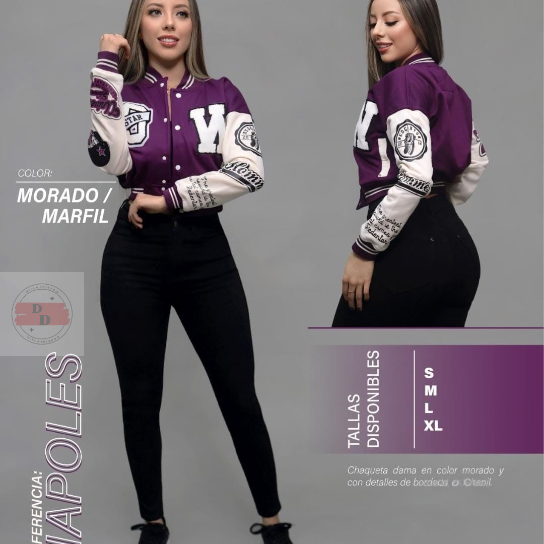 Chaqueta Beisbolera De Dama